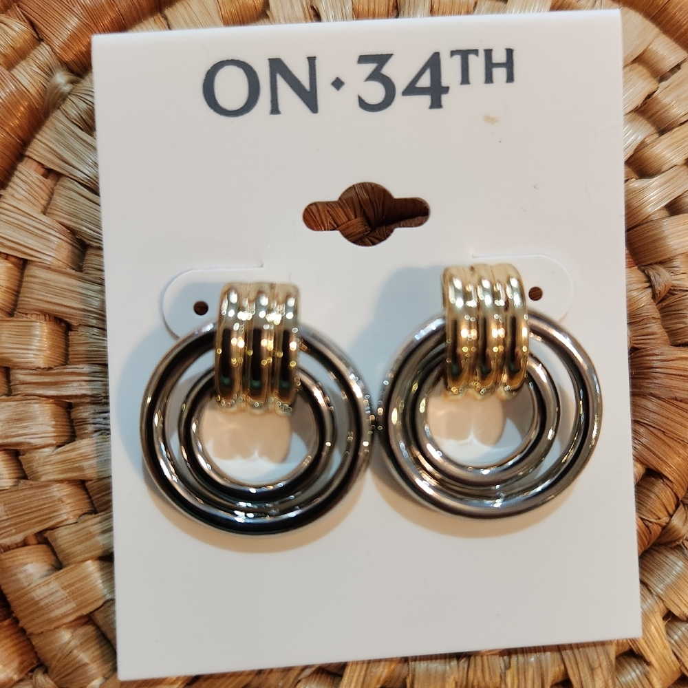 On 34th Ring Drop Earrings